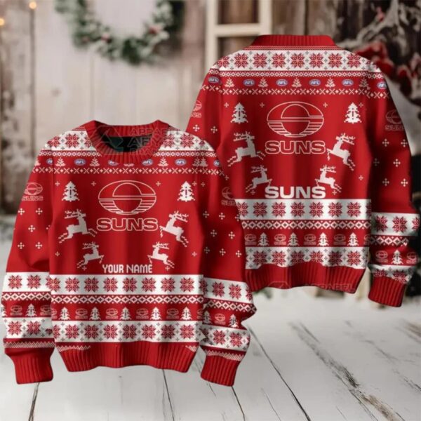 Gold Coast Suns Custom Ugly Christmas Sweater