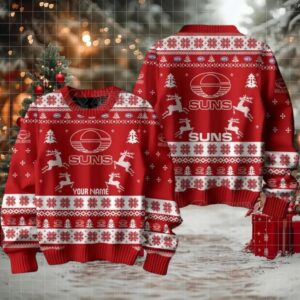 Gold Coast Suns Custom Ugly Christmas Sweater