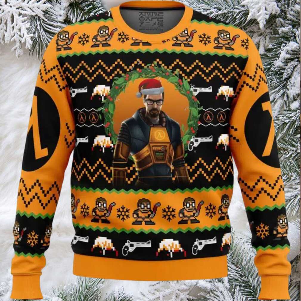 Gordon Freeman Half Life Ugly Christmas Sweater Gordon Freeman Half Life Ugly Christmas Sweater