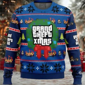 Grand Theft Xmas GTA Grand Theft Auto Ugly Christmas Sweater
