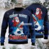 Golden Retriever Santa Claus Ugly Christmas Sweater Red Mens Golden Retriever Santa Claus Ugly Christmas Sweater Red Mens