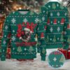 White Ugly Christmas Sweater with Red Snowflake Pattern Featuring Rick and Morty Get Schwifty White Ugly Christmas Sweater with Red Snowflake Pattern Featuring Rick and Morty Get Schwifty