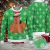 Red Snowflake Fair Isle Ugly Christmas Sweater Stranger Things Max Mayfield in Santa Hat Red Snowflake Fair Isle Ugly Christmas Sweater Stranger Things Max Mayfield in Santa Hat