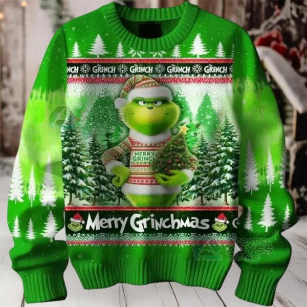 Grinch Merry Christmas 2025 Ugly Sweater