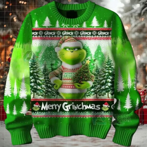 Grinch Merry Christmas 2025 Ugly Sweater