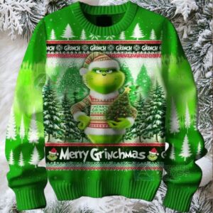 Grinch Merry Christmas 2025 Ugly Sweater