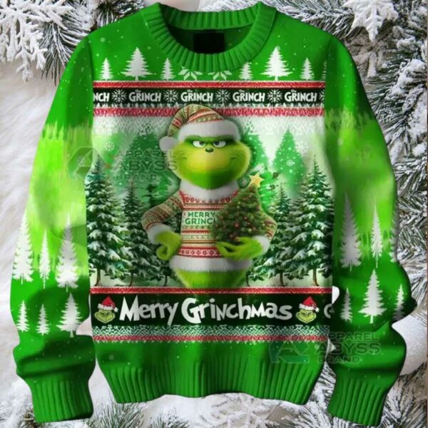 Grinch Merry Christmas 2025 Ugly Sweater