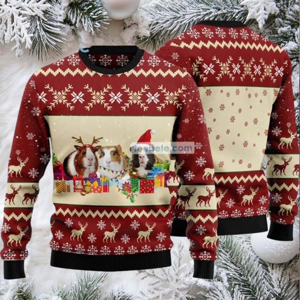 Guinea Pig Snow Ugly Christmas Sweater Guinea Pig Snow Ugly Christmas Sweater