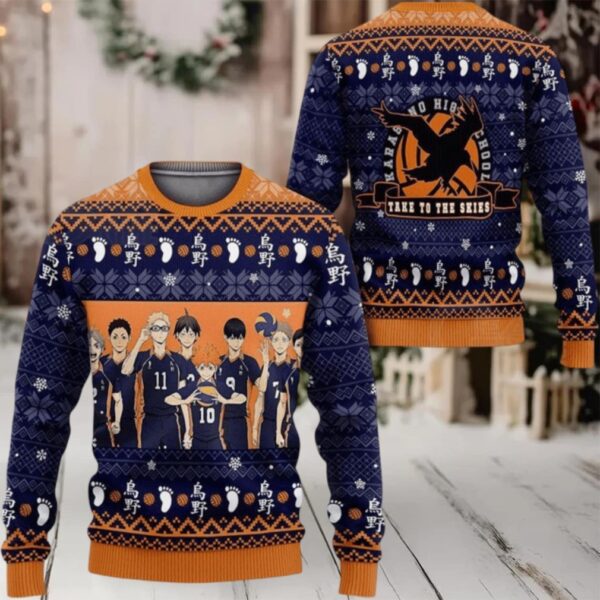 Haikyuu Anime Karasuno 14 Ugly Sweater