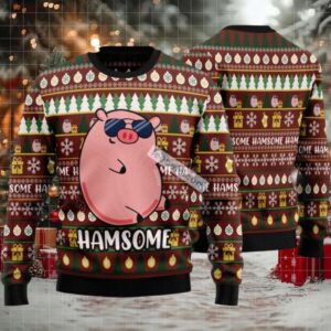 Hamsome Pig Body Fat Ugly Christmas Sweater Sweatshirt