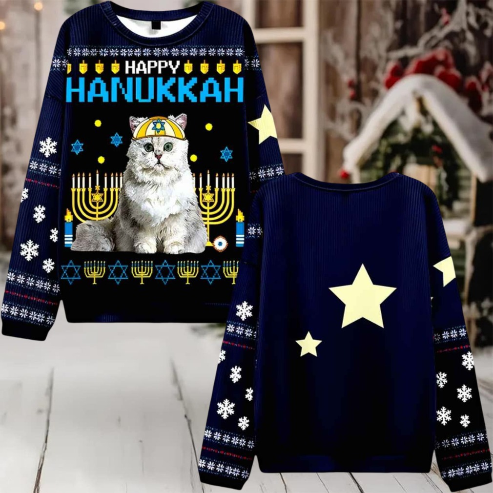 Happy Hanukkah Ugly Christmas Sweater Happy Hanukkah Ugly Christmas Sweater