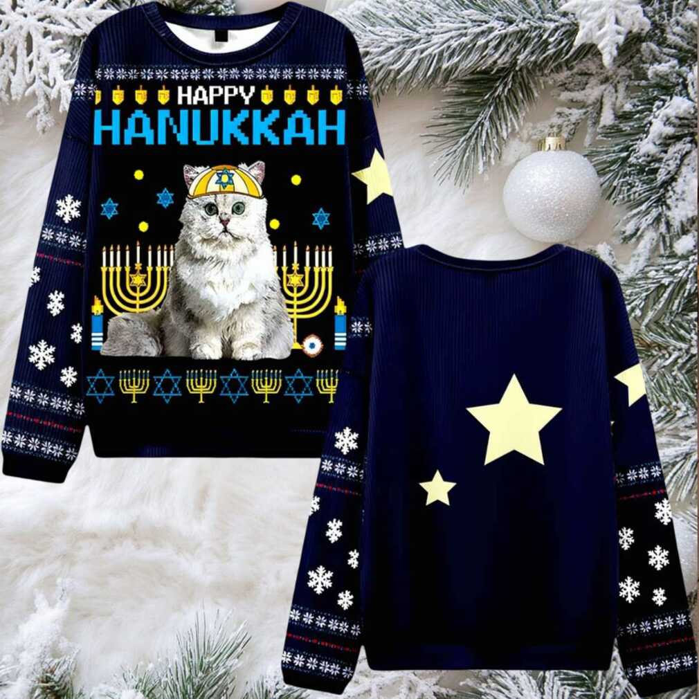 Happy Hanukkah Ugly Christmas Sweater Happy Hanukkah Ugly Christmas Sweater