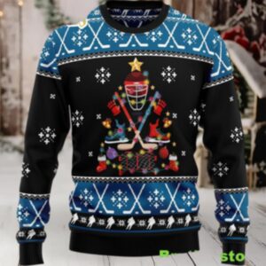 Happy Hockeyday Ugly Christmas Sweater Christmas Unisex Crewneck Sweater