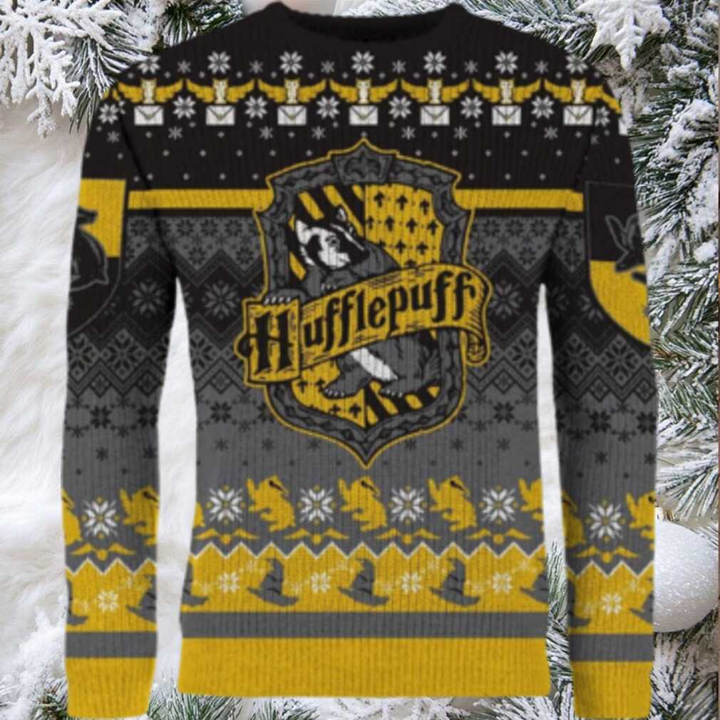 'Happy Huffle Days!' Hufflepuff Ugly Christmas Sweater