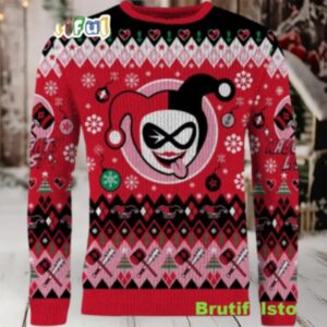 Harley Quinn Hey Christmas Puddin Christmas Sweater