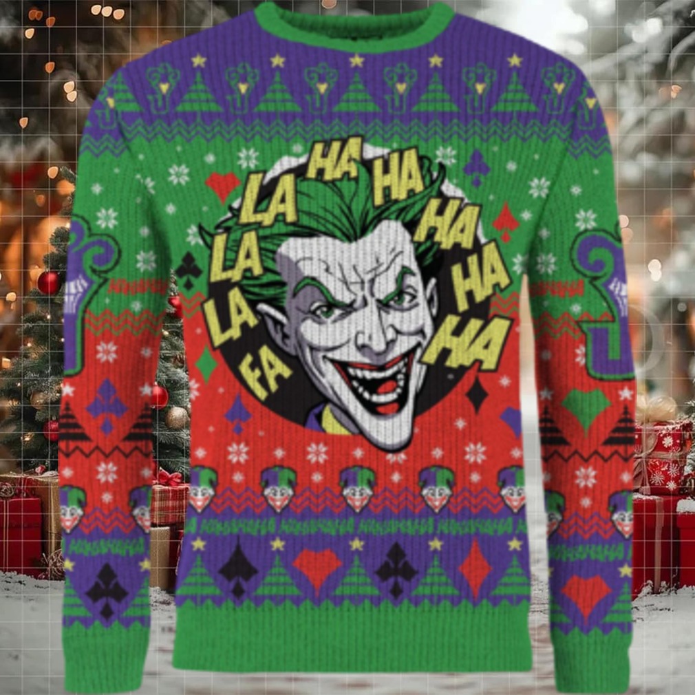 Have A Jolly Joker Christmas Ugly Christmas Sweater Have A Jolly Joker Christmas Ugly Christmas Sweater