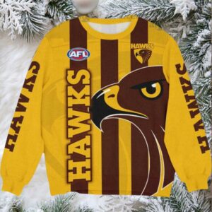 Hawthorn Hawks AFL Ugly Christmas Sweater