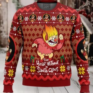Heat Miser The Year Without a Santa Claus Ugly Christmas Sweater