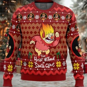 Heat Miser The Year Without a Santa Claus Ugly Christmas Sweater