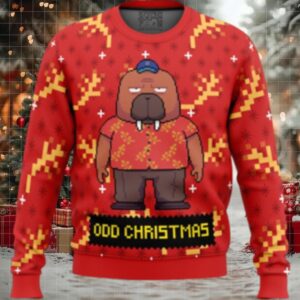 Hiroshi Odokawa Odd Taxi Ugly Christmas Sweater