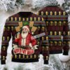 Santa Claus Firefighter Dad Ugly Christmas Sweater Crazy Santa Claus Firefighter Dad Ugly Christmas Sweater Crazy
