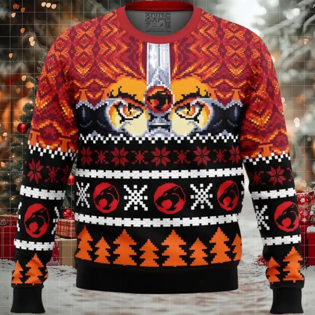 Ho Ho Hooo Holiday Thundercats Ugly Christmas Sweater Ho Ho Hooo Holiday Thundercats Ugly Christmas Sweater