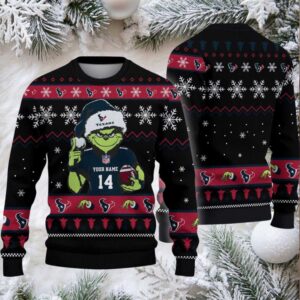 Houston Texans Custom Christmas Ugly Sweater