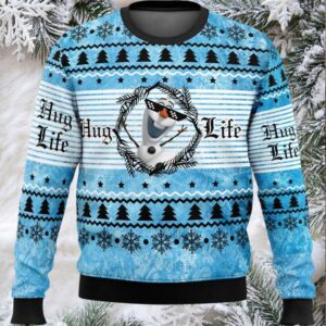 Hug Life Olaf Ugly Christmas Sweater
