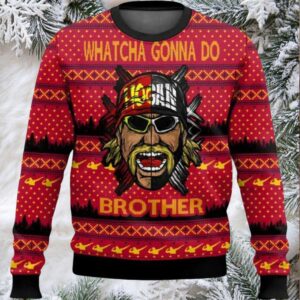 Hulk Hogan Whatcha Gonna Do Ugly Christmas Sweater