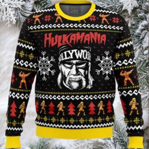 Hulkamania Hulk Hogan Ugly Christmas Sweater