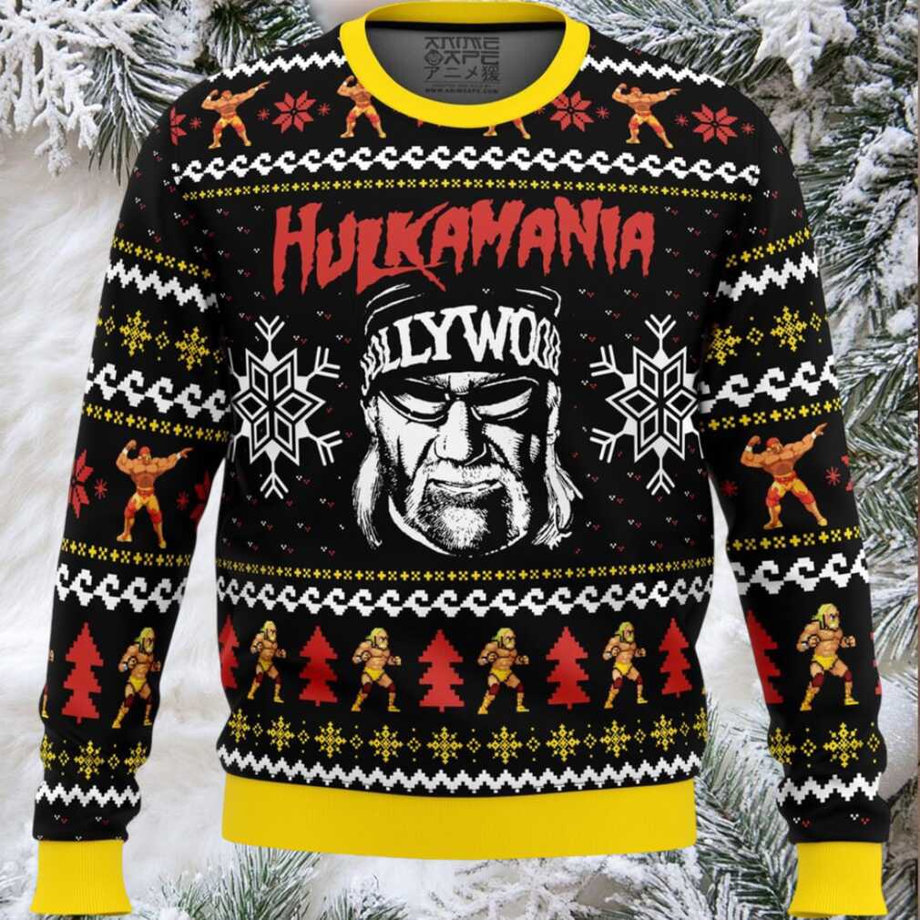 Hulkamania Hulk Hogan Ugly Christmas Sweater