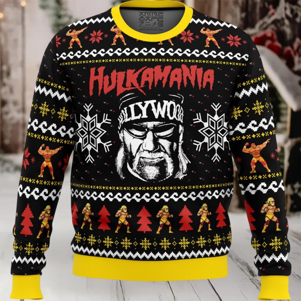 Hulkamania Hulk Hogan Ugly Christmas Sweater