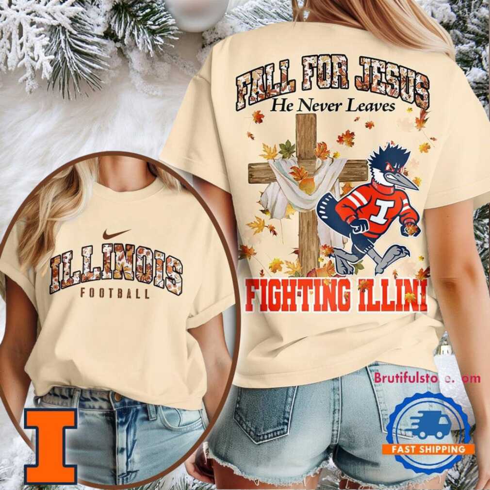 Illinois Fighting Illini 2025 NCAA Season Fall For Jesus Unisex 3D Shirt Illinois Fighting Illini 2025 NCAA Season Fall For Jesus Unisex 3D Shirt