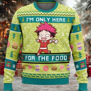 I’m Only Here For The Food Food Wars Ugly Christmas Sweater I’m Only Here For The Food Food Wars Ugly Christmas Sweater