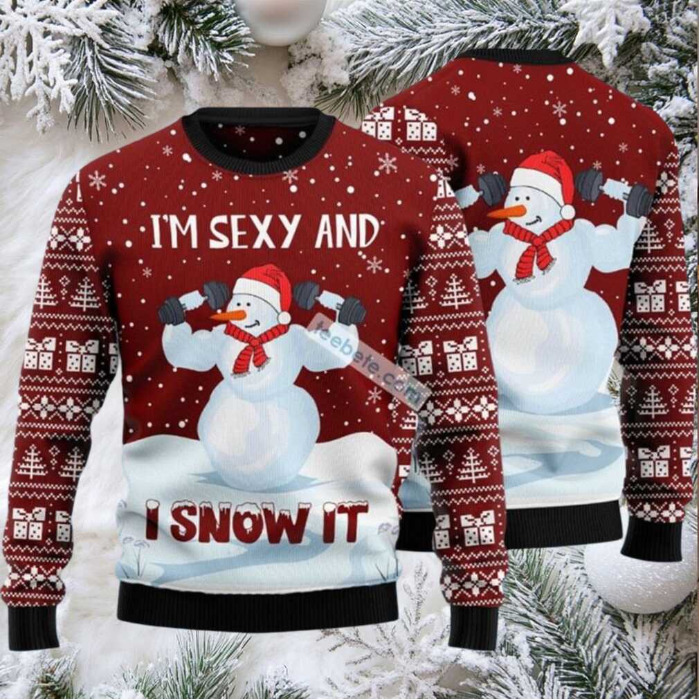 Im Sexy And I Snow It Gymer Ugly Christmas Sweater Vacation Im Sexy And I Snow It Gymer Ugly Christmas Sweater Vacation