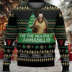 I’m The Holiday Armadillo Ross Ugly Christmas Sweater