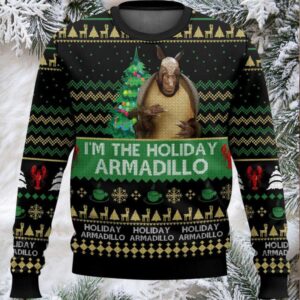 I’m The Holiday Armadillo Ross Ugly Christmas Sweater