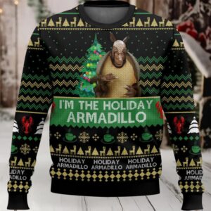 I’m The Holiday Armadillo Ross Ugly Christmas Sweater