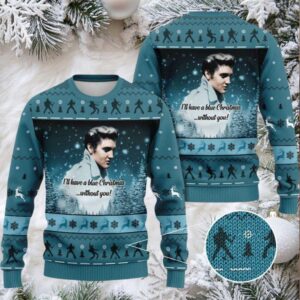 In Memory Of Elvis Presley Ugly Christmas Sweater