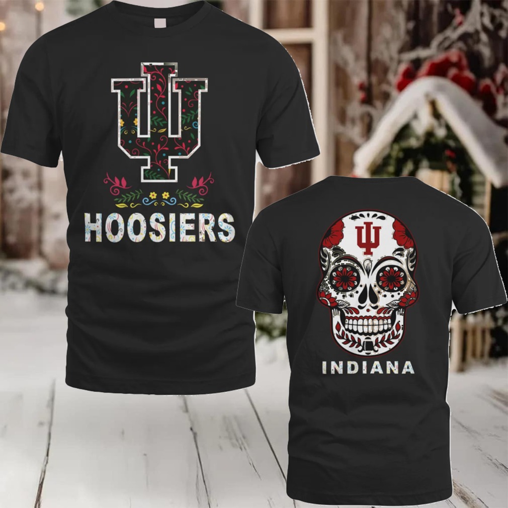 Indiana Hoosiers College Football Dia De Los Muertos T Shirt Indiana Hoosiers College Football Dia De Los Muertos T Shirt