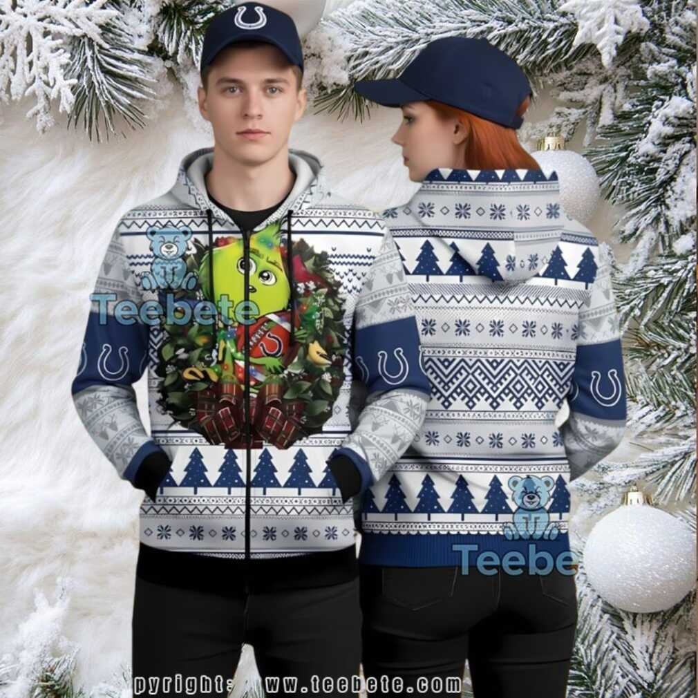Indianapolis Colts Nfl Baby Grinch Fan Ugly Christmas 3D Hoodie Indianapolis Colts Nfl Baby Grinch Fan Ugly Christmas 3D Hoodie