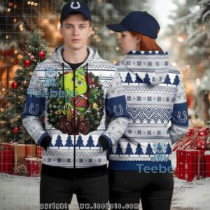 Indianapolis Colts Nfl Baby Grinch Fan Ugly Christmas 3D Hoodie