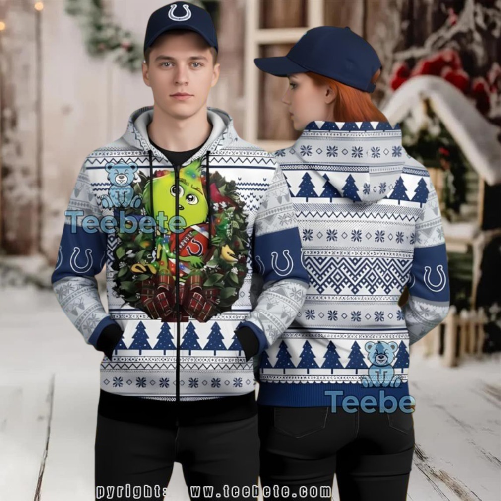 Indianapolis Colts Nfl Baby Grinch Fan Ugly Christmas 3D Hoodie Indianapolis Colts Nfl Baby Grinch Fan Ugly Christmas 3D Hoodie