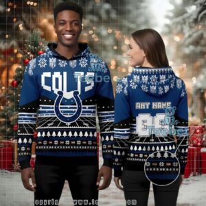 Indianapolis Colts Nfl Ugly Christmas 3D Hoodie Personalized Fan Gift