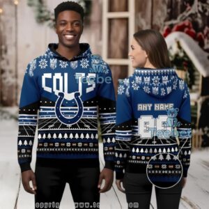 Indianapolis Colts Nfl Ugly Christmas 3D Hoodie Personalized Fan Gift