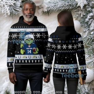 Indianapolis Colts Personalized Grinch Ugly Christmas 3D Hoodie Men Indianapolis Colts Personalized Grinch Ugly Christmas 3D Hoodie Men