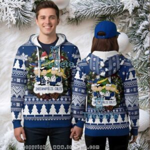 Indianapolis Colts Snoopy And Friends Ugly Christmas 3D Hoodie Indianapolis Colts Snoopy And Friends Ugly Christmas 3D Hoodie