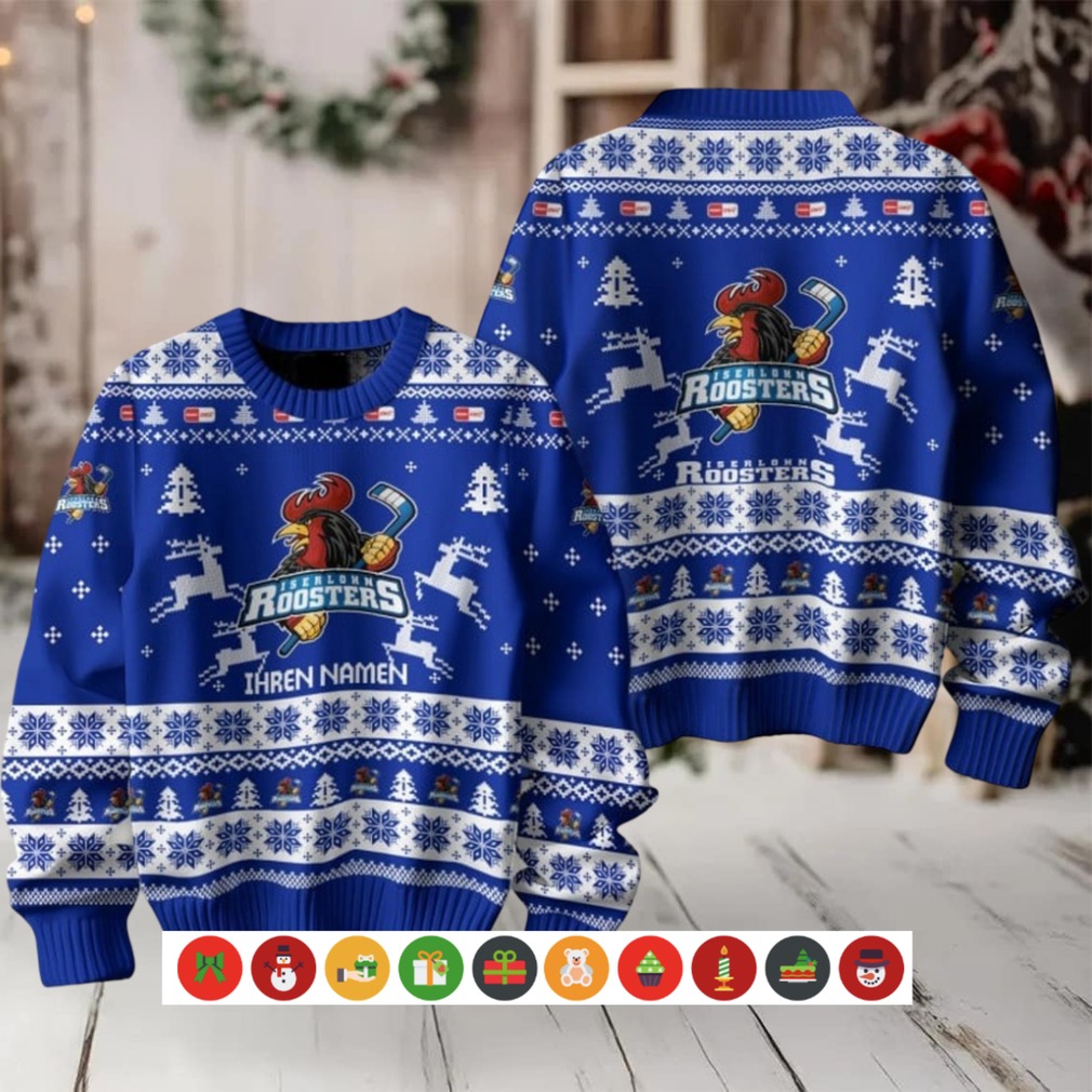 Iserlohn Roosters 2025 Christmas Ugly Sweater Iserlohn Roosters 2025 Christmas Ugly Sweater