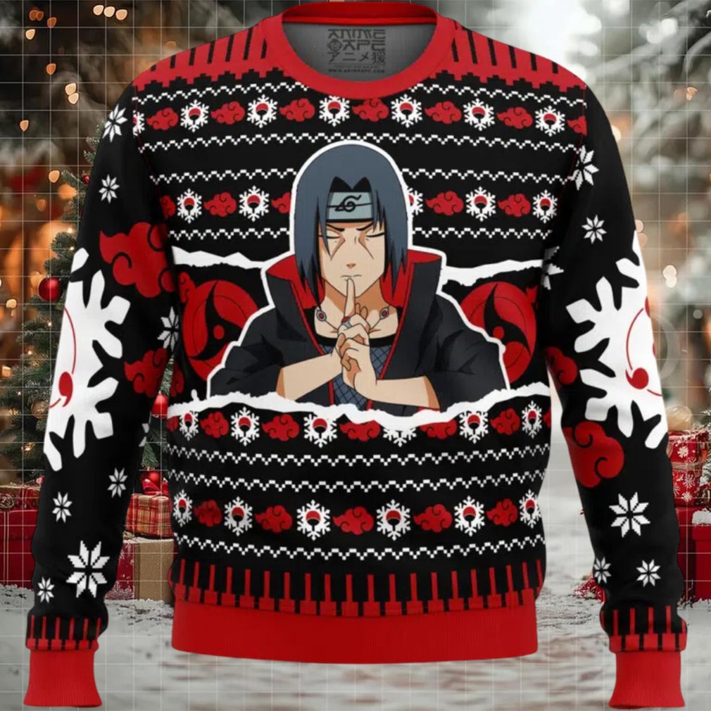 Itachi Uchiha Shippuden Ugly Christmas Sweater Itachi Uchiha Shippuden Ugly Christmas Sweater