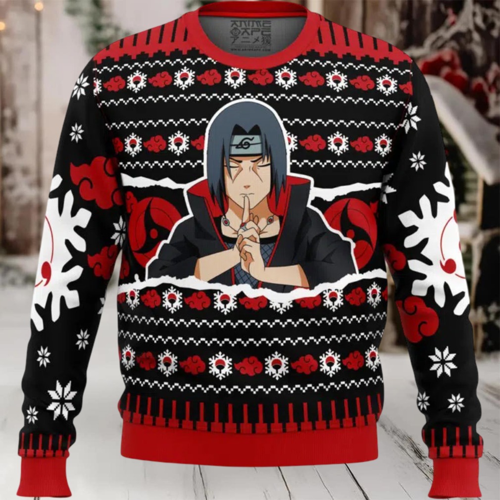 Itachi Uchiha Shippuden Ugly Christmas Sweater Itachi Uchiha Shippuden Ugly Christmas Sweater